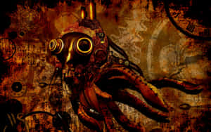 Mysterious Steampunk World In Darkness Wallpaper