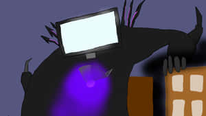 Mysterious_ Television_ Head_ Figure Wallpaper