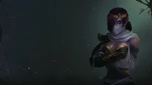 Mysterious Templar Assassin In Action Wallpaper