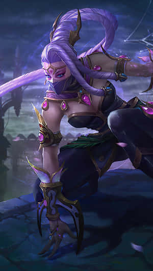 Mysterious Templar Assassin In Battle Wallpaper