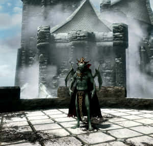 Mysterious Vampire Lord Surrounded By Darkness Wallpaper