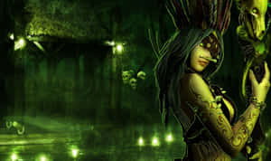 Mysterious Voodoo Ceremony In Progress Wallpaper