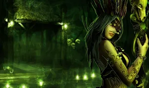 Mysterious Voodoo Ceremony In Progress Wallpaper