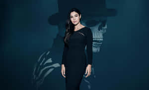 Mysterious Woman Skull Shadow Wallpaper