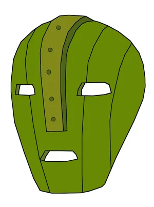 Mysterious Wooden Tribal Mask Wallpaper