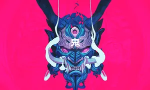 Mysterious Yokai Gathering Under A Full Moon Wallpaper