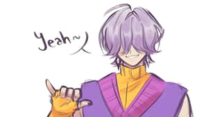 Mystery Saja Confident Pose Wallpaper