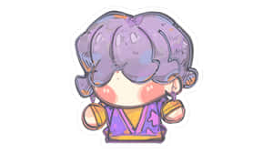 Mystery Saja Cute Character Wallpaper