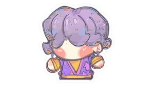 Mystery Saja Cute Character Wallpaper