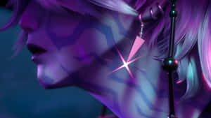 Mystery Saja Neon Portrait Wallpaper