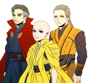 Mystic Arts Masters Anime Style Wallpaper