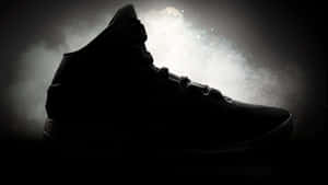 Mystic Basketball Shoe Silhouette Wallpaper