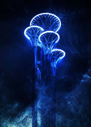 Mystic_ Blue_ Neon_ Structures.jpg Wallpaper