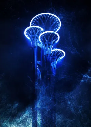 Mystic_ Blue_ Neon_ Structures.jpg Wallpaper