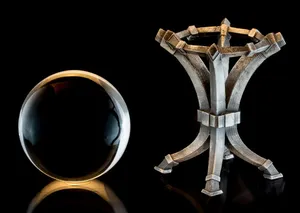 Mystic Crystal Ball On Dark Background Wallpaper