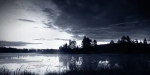 Mystic Dark Landscape Wallpaper