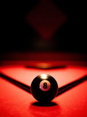 Mystic Eight Ballon Red Wallpaper