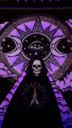 Mystic_ Skull_and_ Cosmic_ Eye_ Dark_ Romance_ Aesthetic.jpg Wallpaper