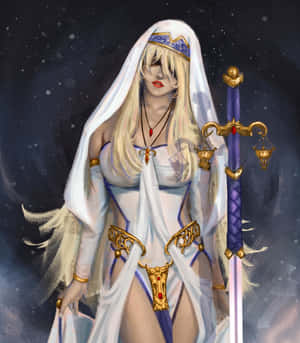 Mystic_ Sword_ Maiden_ Fantasy_ Art Wallpaper