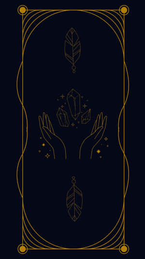 Mystic Tarot Card Design Wallpaper