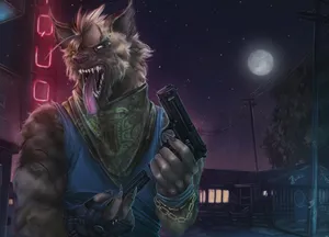 Mystic Urban Fantasy Art: The Enchanted Streets Wallpaper