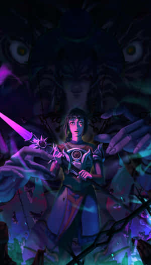 Mystic_ Warrior_ Amidst_ Chaos.jpg Wallpaper