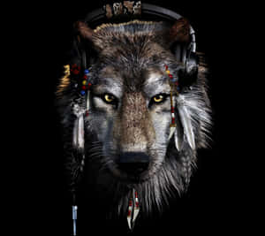 Mystical Ancient Wolf Wallpaper