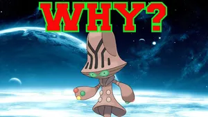 Mystical Beheeyem Glowing In Dark Wallpaper