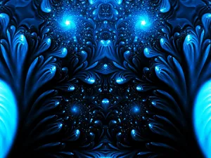 Mystical_ Blue_ Fractal_ Art.jpg Wallpaper