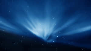 Mystical Blue Light Rays Wallpaper