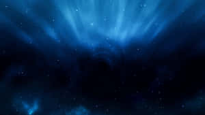 Mystical_ Blue_ Nebula_ Background Wallpaper