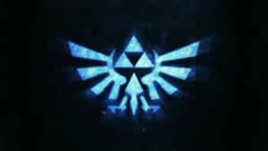 Mystical_ Blue_ Triforce_ Symbol Wallpaper