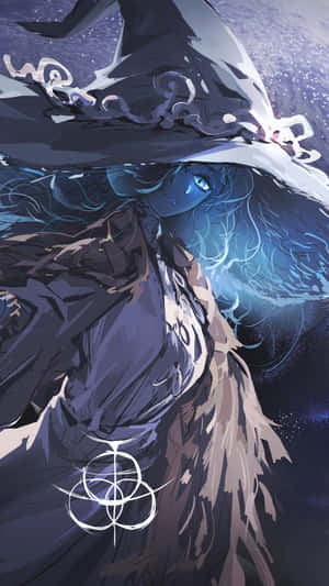 Mystical_ Blue_ Witch_ Artwork Wallpaper