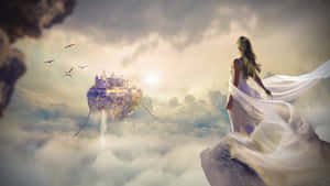 Mystical_ Castle_in_the_ Sky Wallpaper