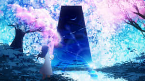 Mystical_ Cherry_ Blossom_ Portal_ Anime Wallpaper