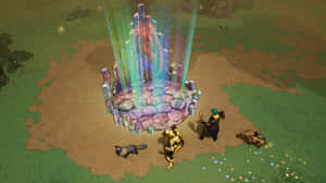 Mystical Crystal Formation Bifrost Wallpaper