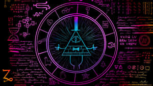 Mystical_ Cyber_ Glyphs_ Background Wallpaper