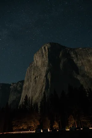 Mystical Dark Mountain Wallpaper