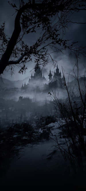 Mystical Dark Realm Landscape Wallpaper