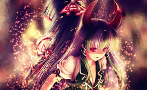 Mystical Demon Girl Anime Art Wallpaper