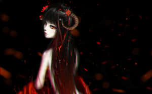 Mystical_ Demon_ Girl_ Art Wallpaper