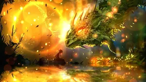 Mystical_ Dragon_ Encounter Wallpaper