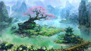 Mystical_ Eastern_ Fantasy_ Landscape Wallpaper