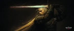 Mystical Elegance Of The Witcher Sword Wallpaper