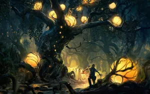 Mystical Enchanted Forest Wallpaper
