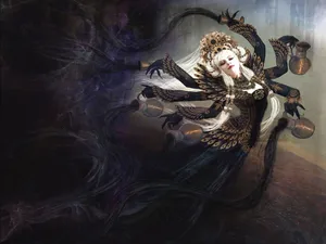 Mystical_ Feathered_ Sorceress Wallpaper