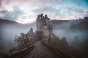 Mystical_ Foggy_ Castle_ Fairy_ Grunge_ Aesthetic.jpg Wallpaper