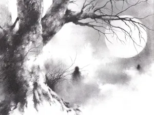 Mystical_ Forest_ Sketch Wallpaper