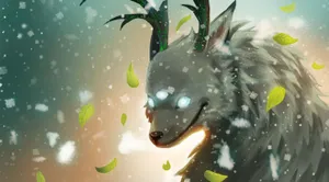 Mystical_ Forest_ Spirit_ Wolf Wallpaper