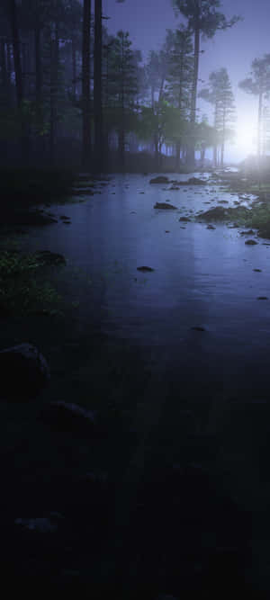 Mystical_ Forest_ Stream_at_ Twilight.jpg Wallpaper